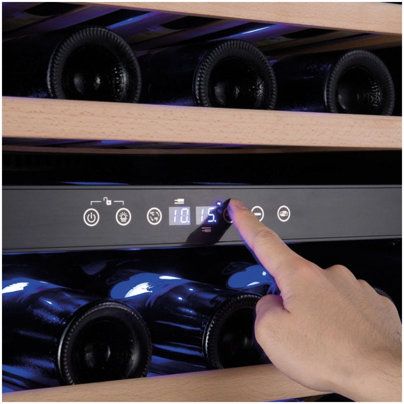 Amica 60cm Freestanding 46 Bottle Sliver Wine Cooler | AWC600SS