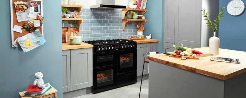 Beko Freestanding 100cm Double Oven Gas Range Cooker | KDVF100K